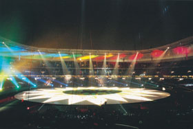 Stade de France. Дизайнер по свету Jean Michel Quesne